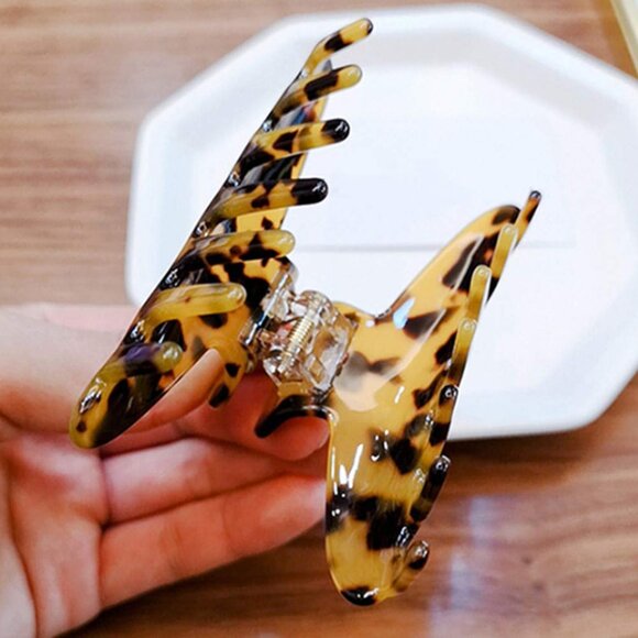 2 Pack Big Hair Claw Clips Tortoise Shell Nonslip Large Claw Clip For Women Cell - Picture 7 of 10